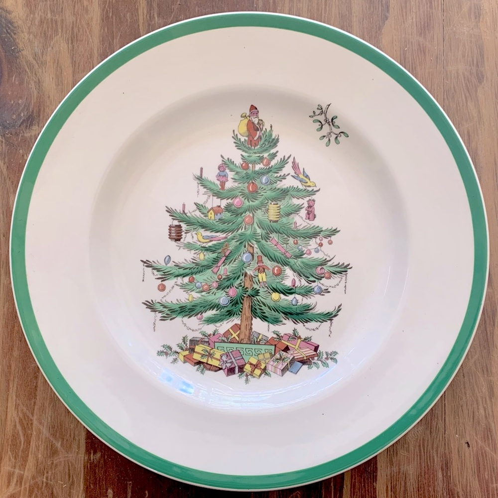 Spode England Christmas Tree S3324-Y 46 Replacement Plate or Holiday Accent Dish